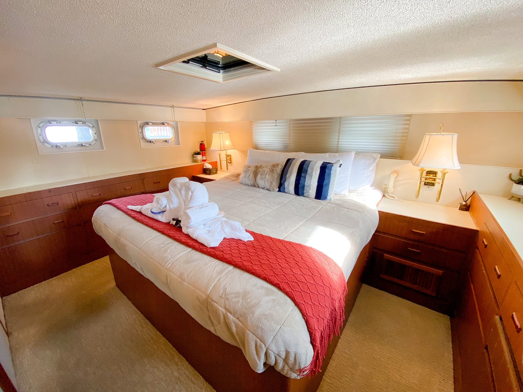 Master stateroom with King bed